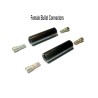 Two vintage-style reproduction, female 1 into 1 bullet connectors also 4 male bullet terminals
