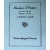 Indian Prince Parts List Manual
