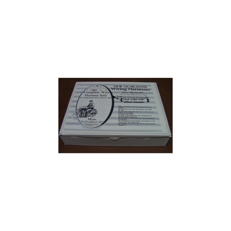 1925 to 1927 Indian Prince wire harness with-out Ammeter