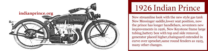 1926 Indian Prince Data